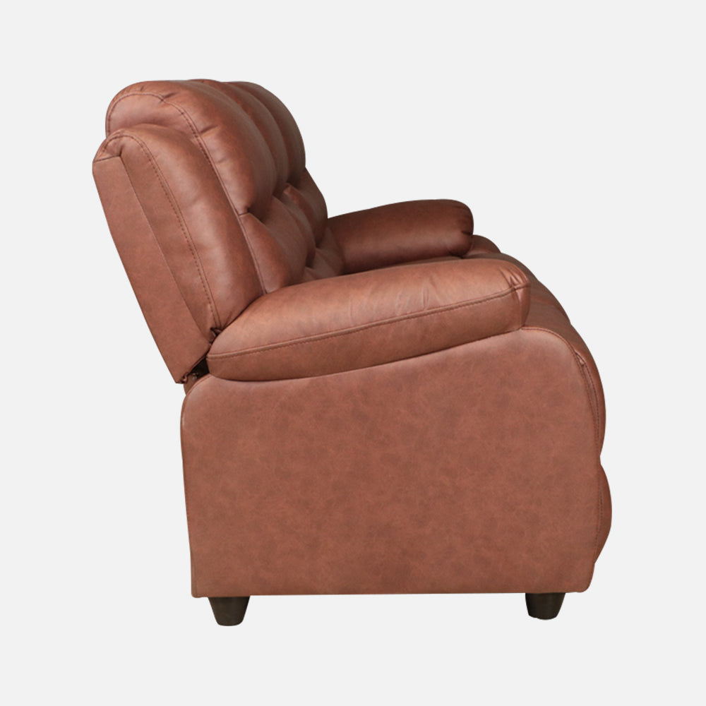 MAARK MANUAL RECLINER FABRIC SOFA SET (3+1R+1R) MAGILCHI BROWN COLOUR
