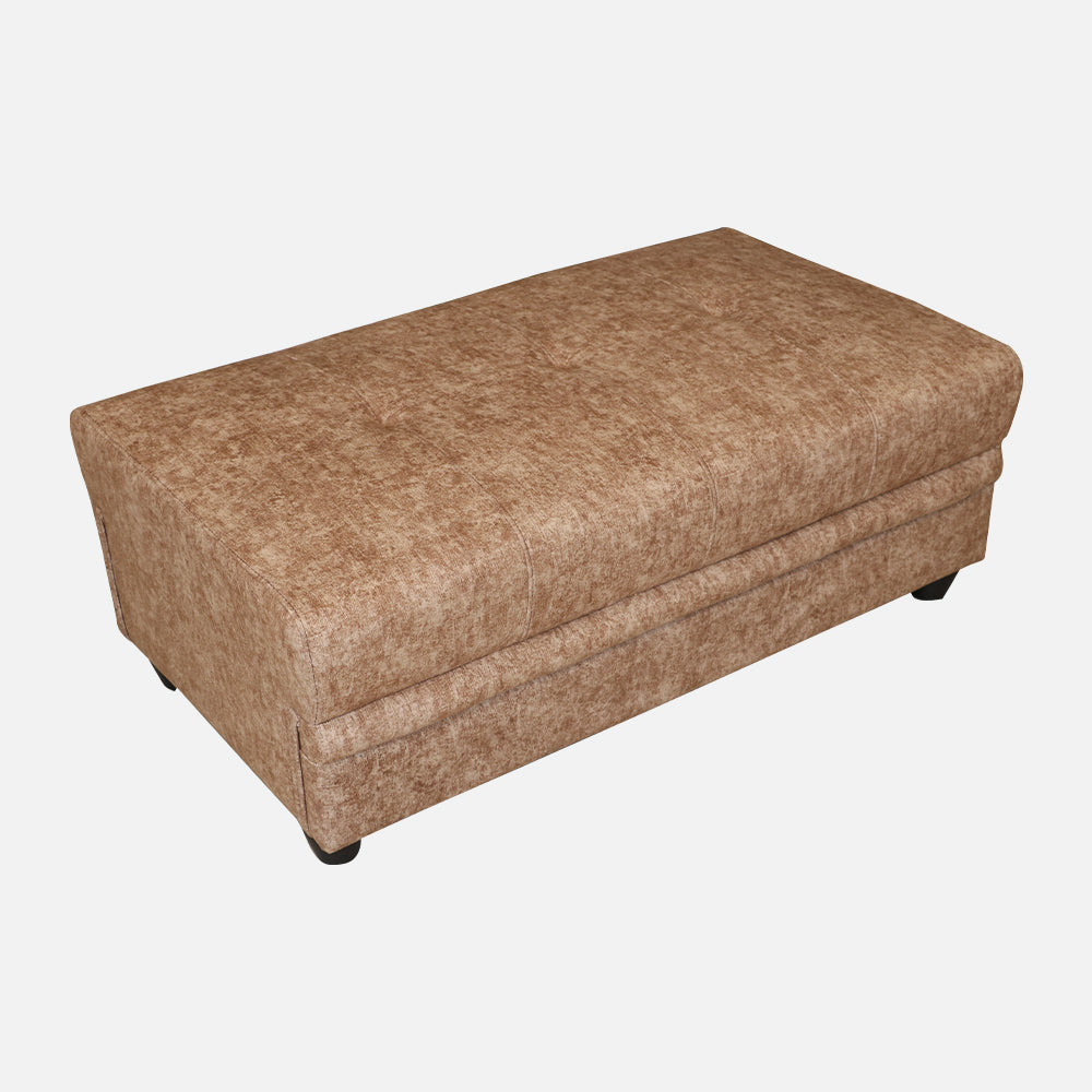 MAARK U SHAPE FABRIC CORNER SOFA 12 SEATER LUX WITH PUFFY BROWN COLOUR