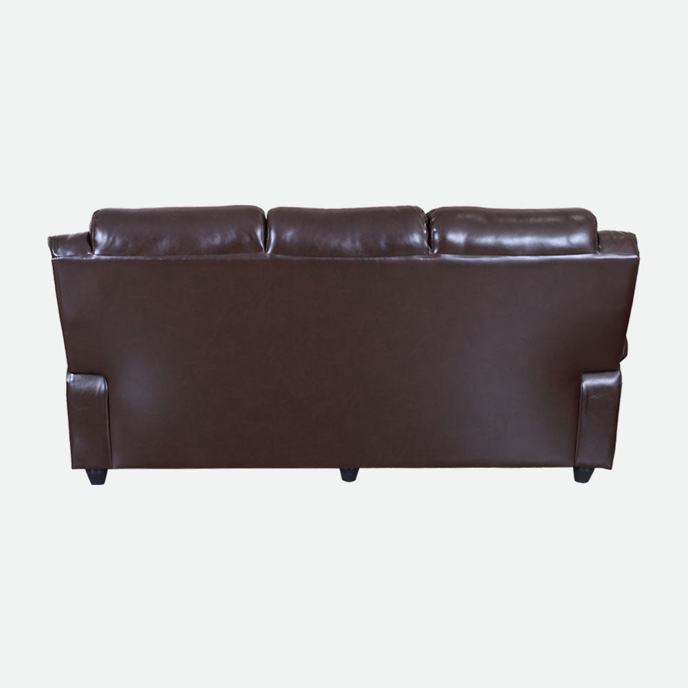 MAARK MANUAL RECLINER LEATHER SOFA SET (3+1R+1R) MAGILCHI