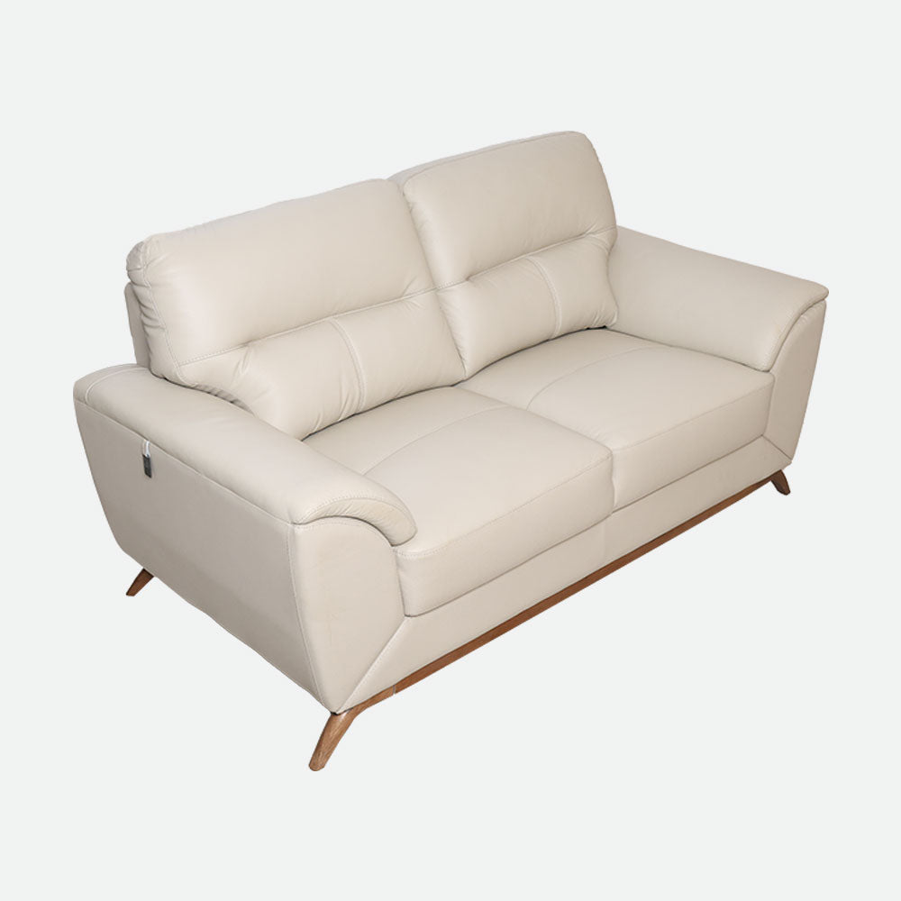 MAARK LEATHER SOFA SET (3+2+1) 9496 CREAM COLOUR HT