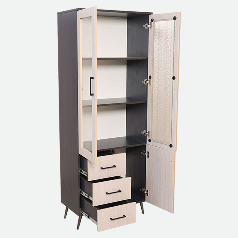 MAARK 2 DOOR BOOK SHELF 6*2.5 SATURN