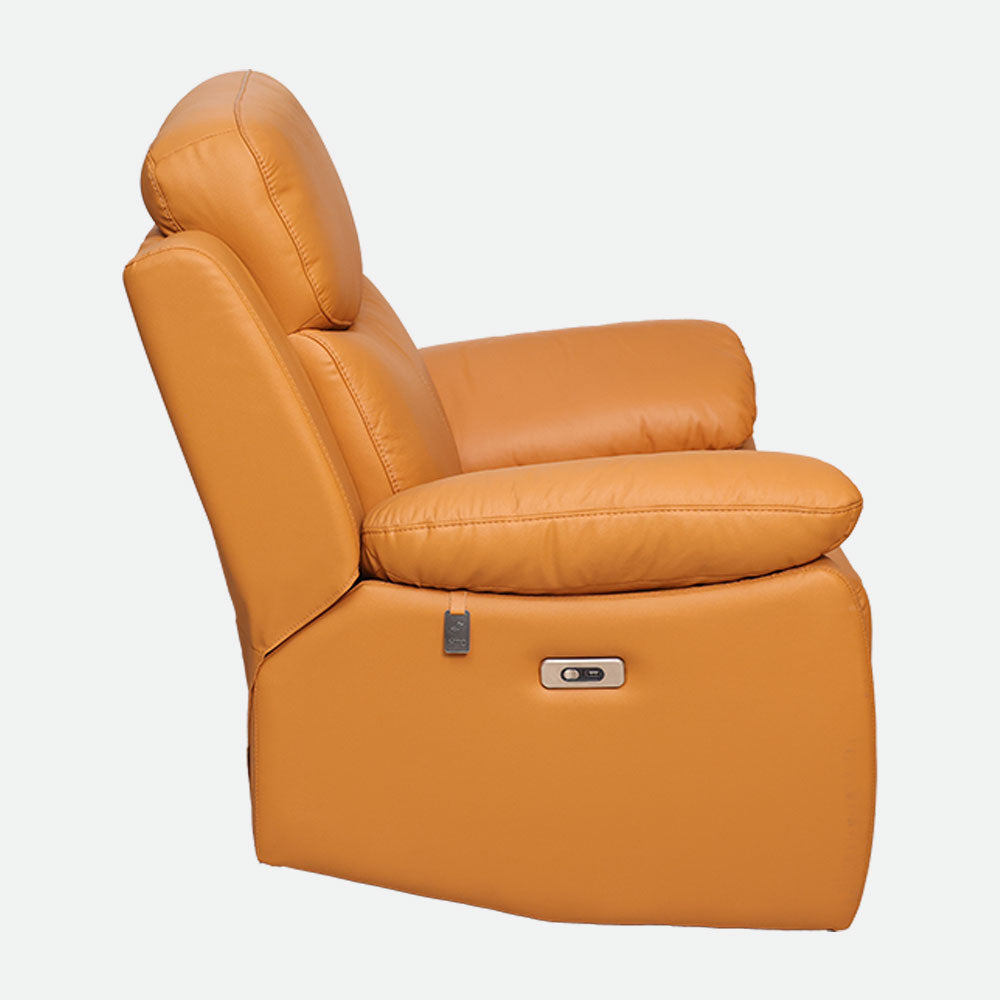 MAARK MOTORIZED RECLINER LEATHER SOFA SET (3R+2R+1R) 1406-TAN HT