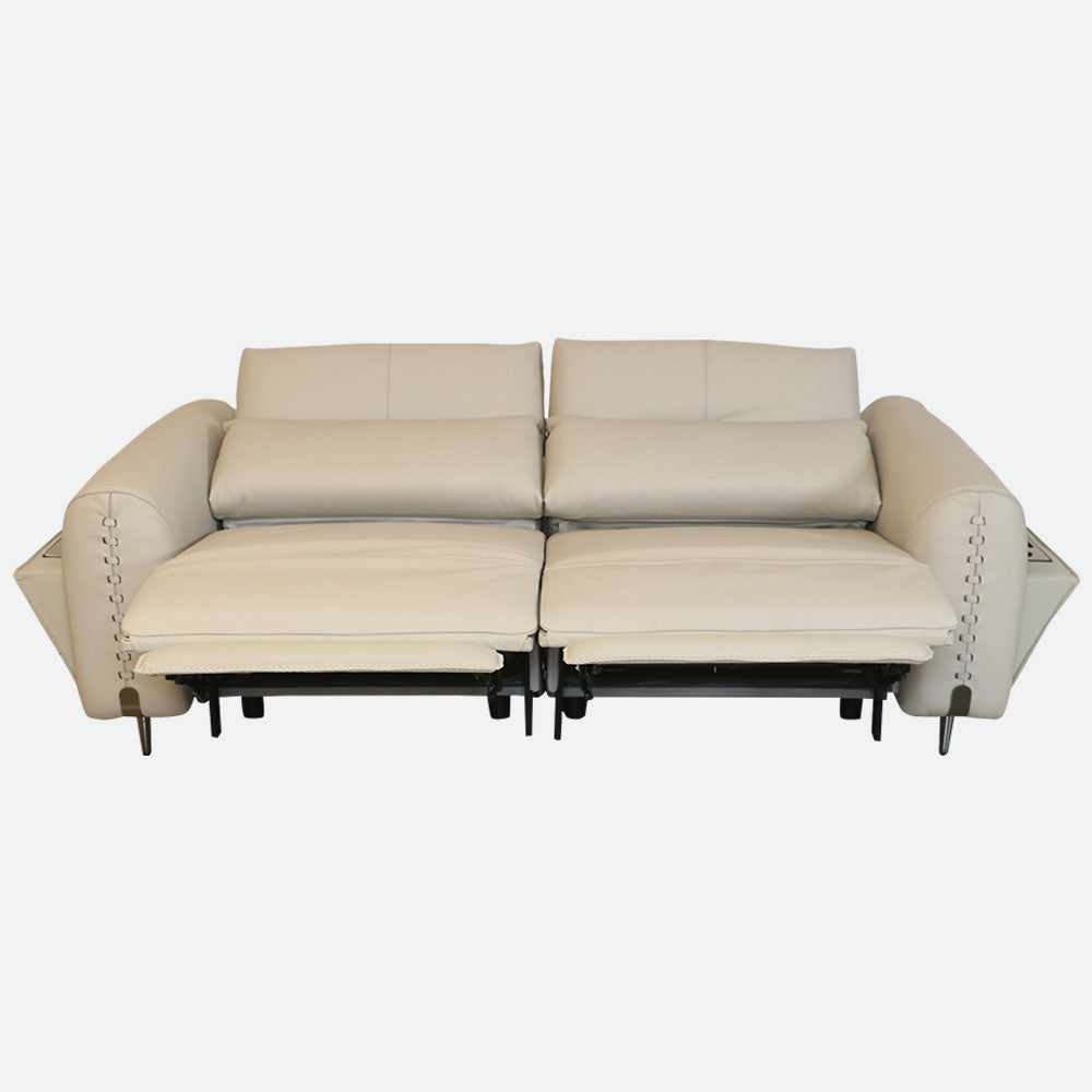 MAARK MOTORIZED RECLINER LEATHER SOFA SET (3R+2R+1R) 2A08-6194-15 BEIGE COLOUR HT