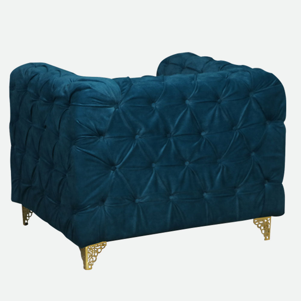 MAARK FABRIC SOFA SET (3+1+1) 912 BLUE COLOUR