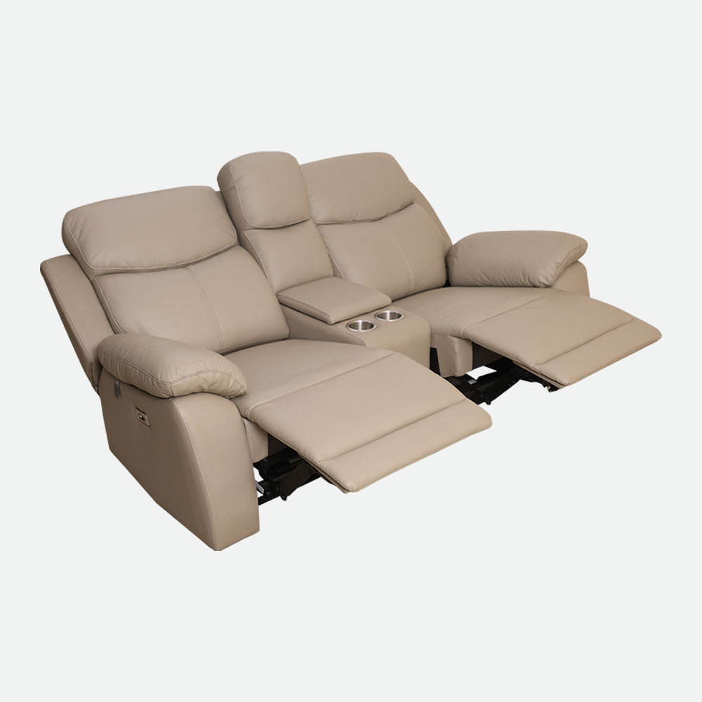 MAARK MOTORIZED RECLINER LEATHER SOFA SET (3R+2R) 1406-COFFEE HT