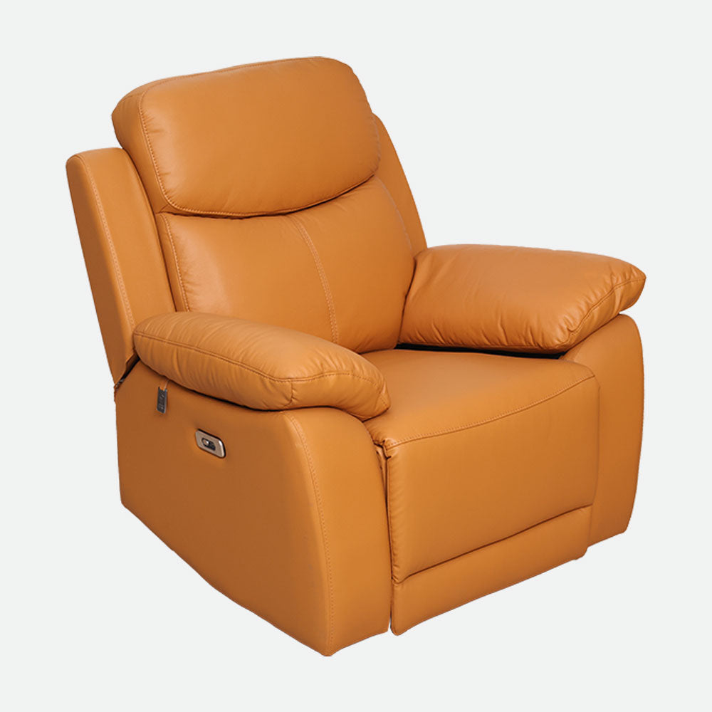 MAARK MOTORIZED RECLINER LEATHER SOFA SET (3R+2R+1R) 1406-TAN HT