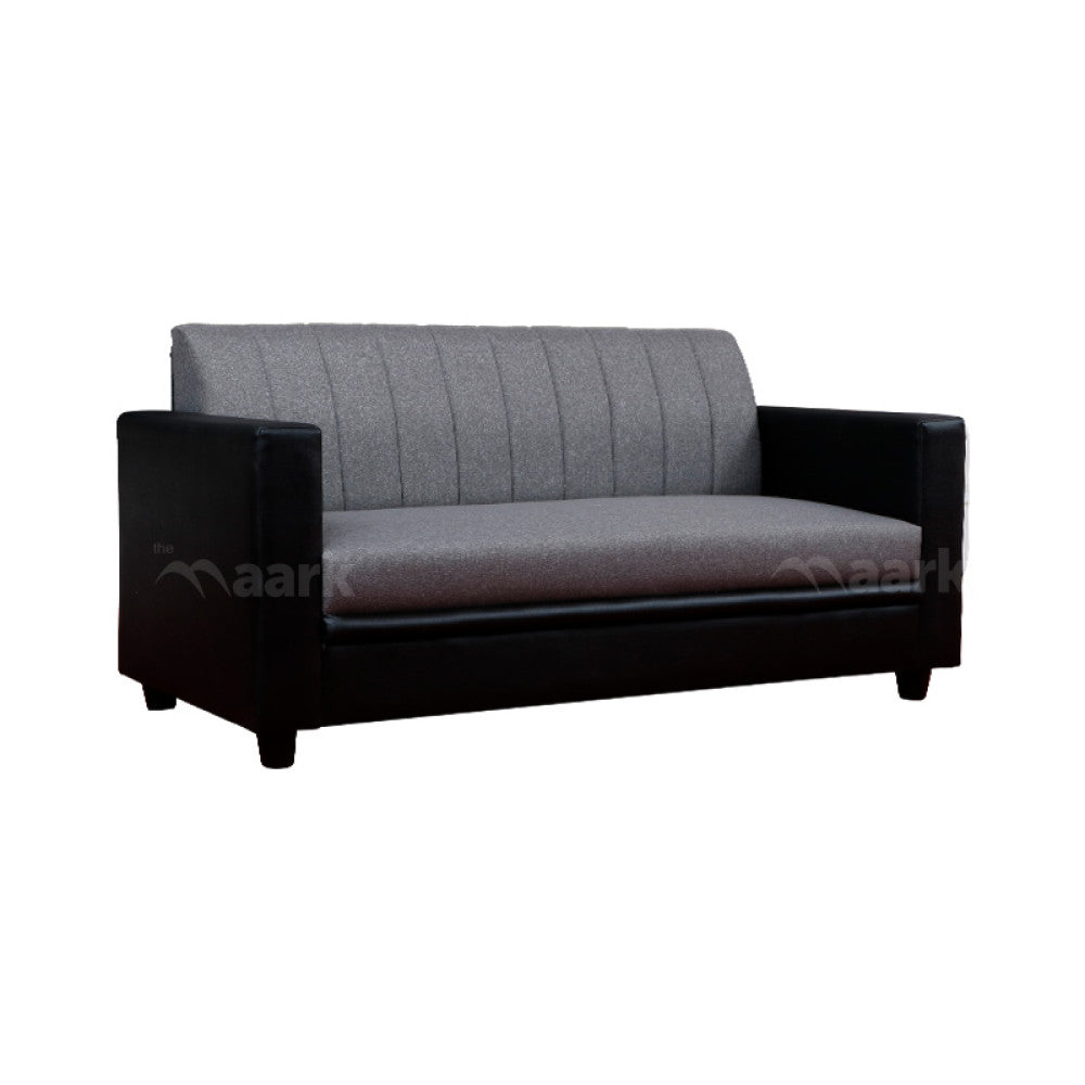 MAARK FABRIC THREE SEATER SOFA HACKSAW GRAY COLOUR