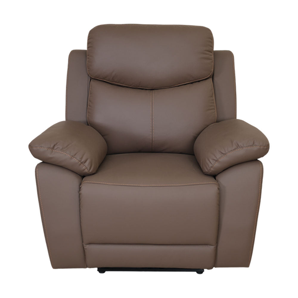 MAARK MOTORIZED RECLINER LEATHER SOFA SET (3R+2R+1R) 1406-CAMEL HT