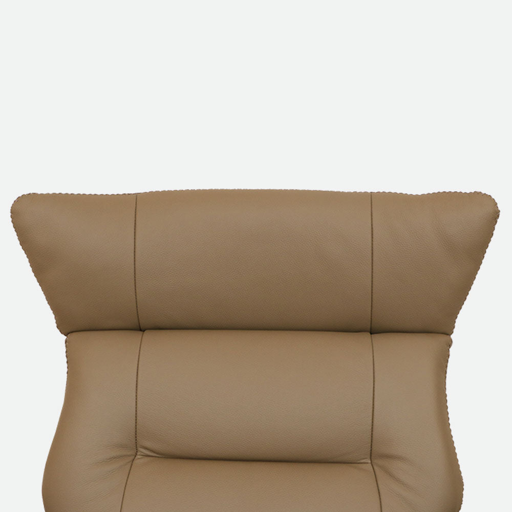 MAARK MOTORIZED RECLINER LEATHER SOFA SINGLE SEATER 76-6194-18 CAPACINO COLOUR HT