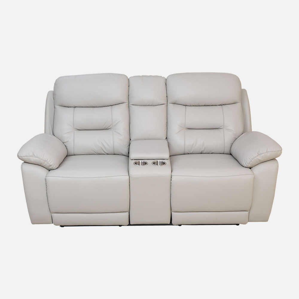 MAARK MOTORIZED RECLINER LEATHER SOFA SET 3R+2R+1R 1407-9692-L. GRAY HT