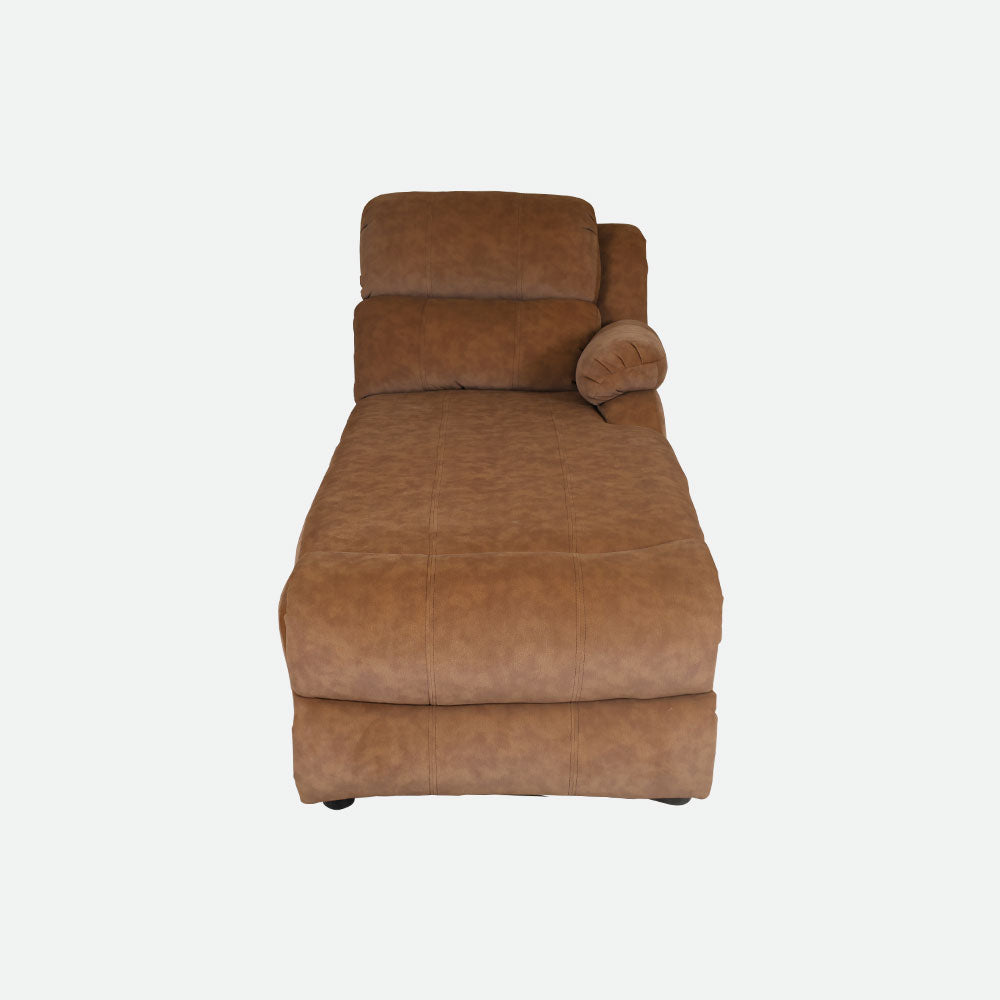 MAARK CORNER MANUAL RECLINER FABRIC SOFA 5 SEATER WITH DIWAN F211