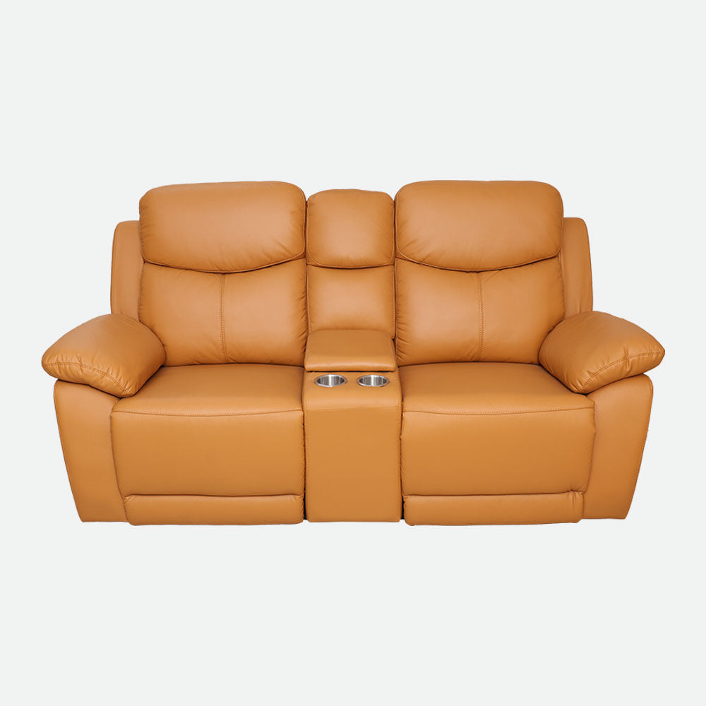 MAARK MOTORIZED RECLINER LEATHER SOFA SET (3R+2R+1R) 1406-TAN HT