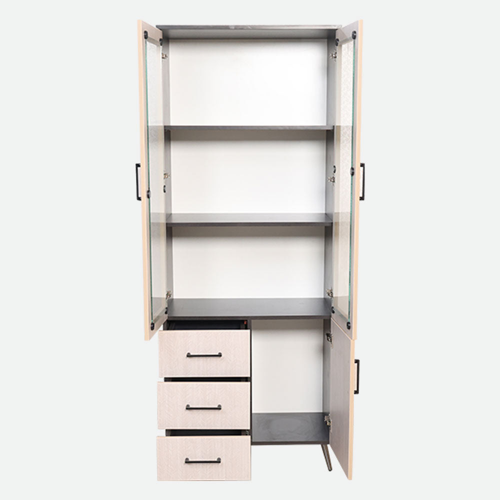 MAARK 2 DOOR BOOK SHELF 6*2.5 SATURN