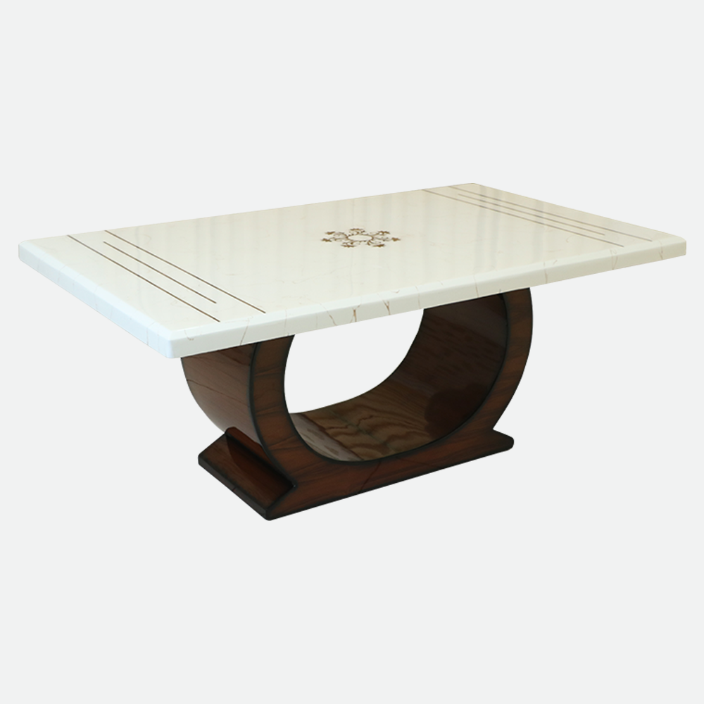 MAARK MARBLE TOP 6 SEATER DINING SET 6034 TD