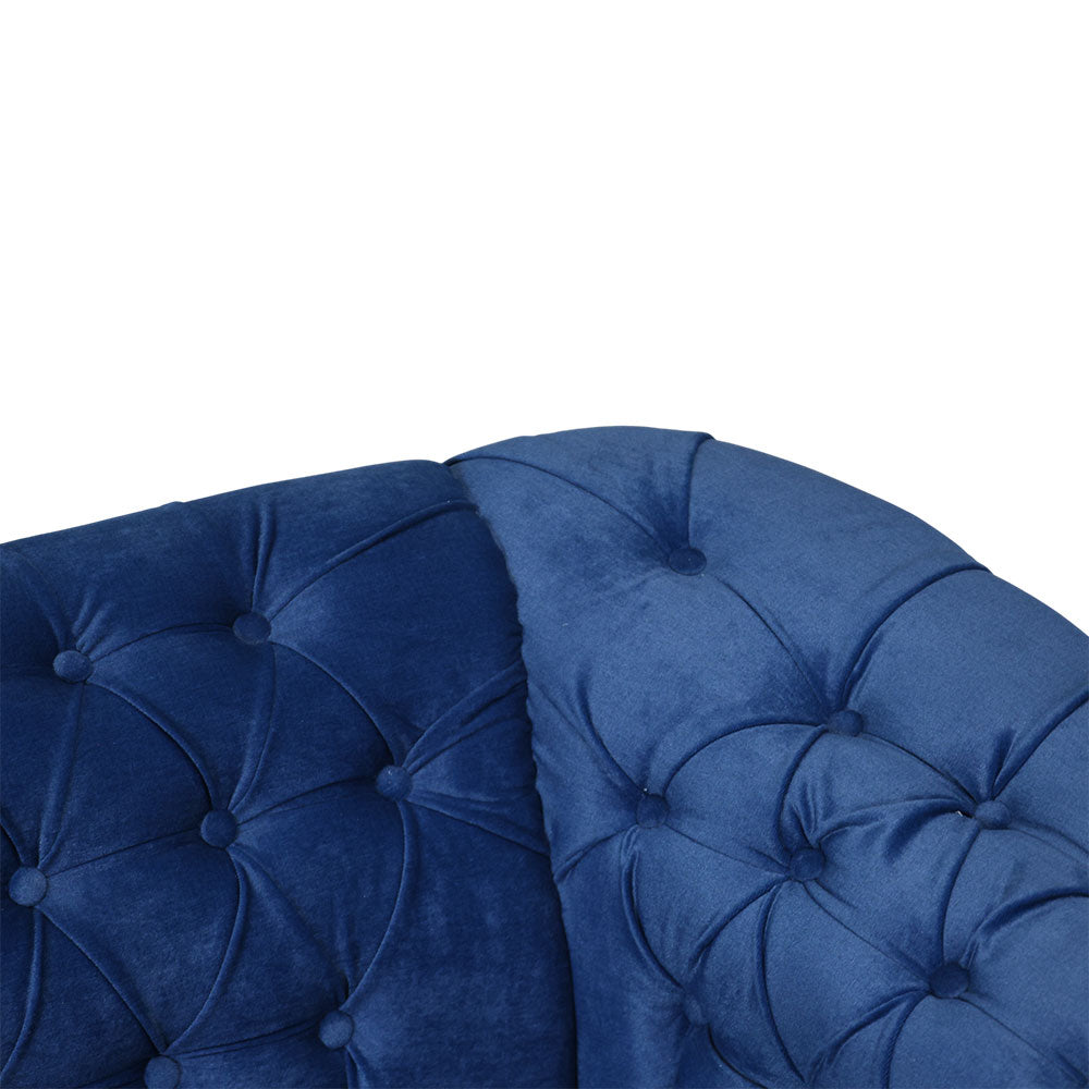 MAARK FABRIC SOFA SET (3+1+1) LUX BLUE COLOUR