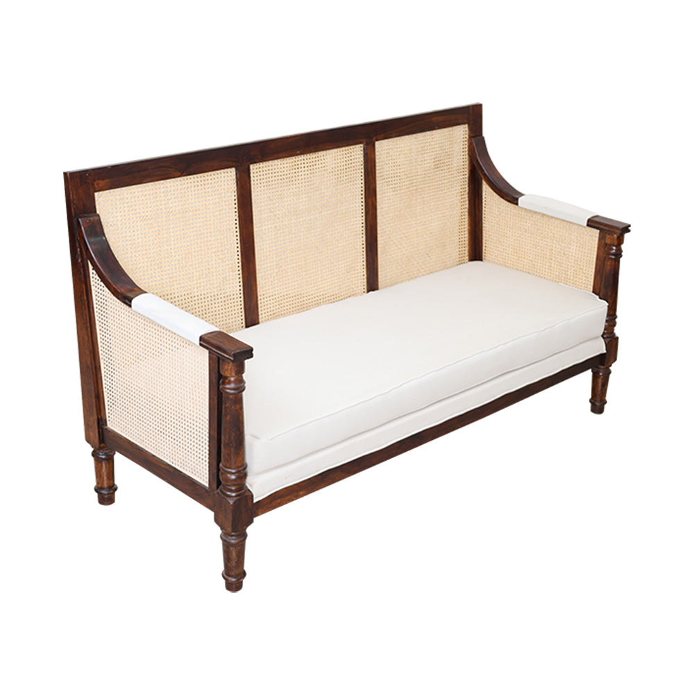 MAARK SHEESHAM WOOD SOFA SET WITH COFFEE TABLE (3+1+1) KENWOOD