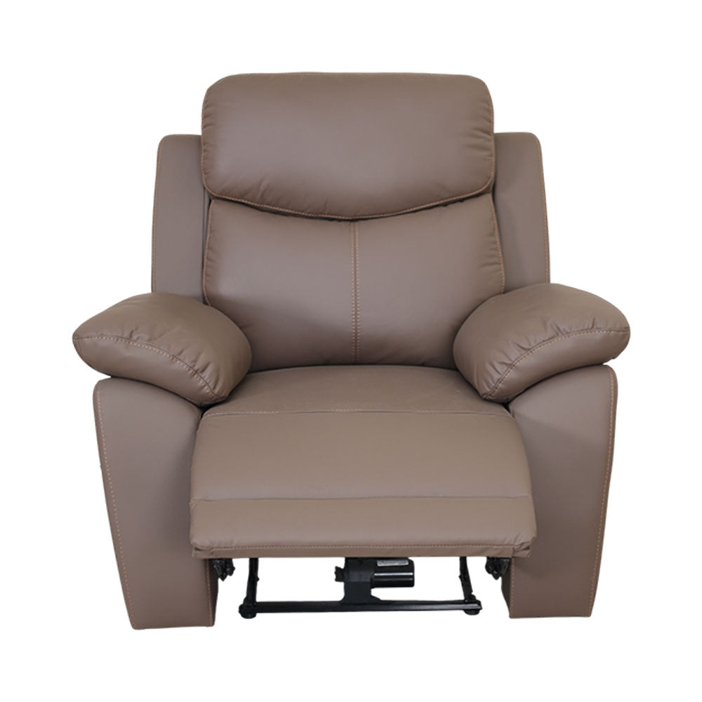 MAARK MOTORIZED RECLINER LEATHER SOFA SET (3R+2R+1R) 1406-CAMEL HT