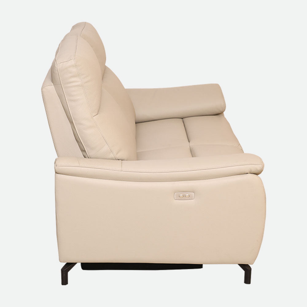 MAARK MOTORIZED RECLINER LEATHER SOFA SET (3R+2R+1R) 6022-BEIGE HT