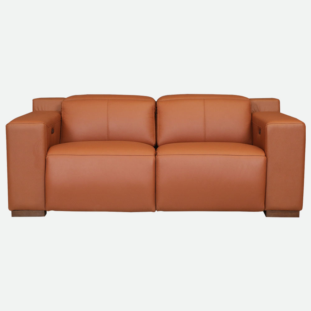 MAARK MOTORIZED RECLINER LEATHER SOFA SET (3R+2R+1R) 8356 TAN COLOUR HT