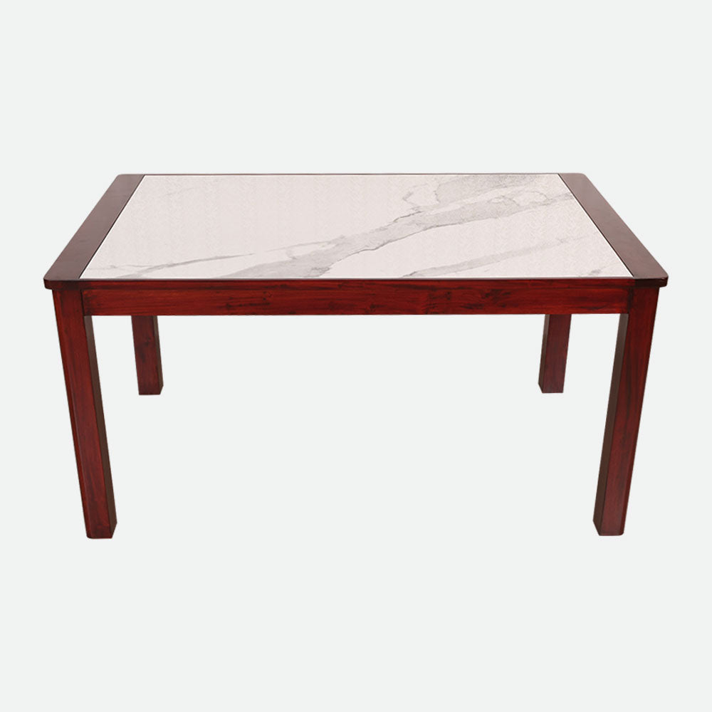 MAARK MARBLE TOP 4 SEATER DINING SET 5*3 (1+2+BENCH) GALIYA TT