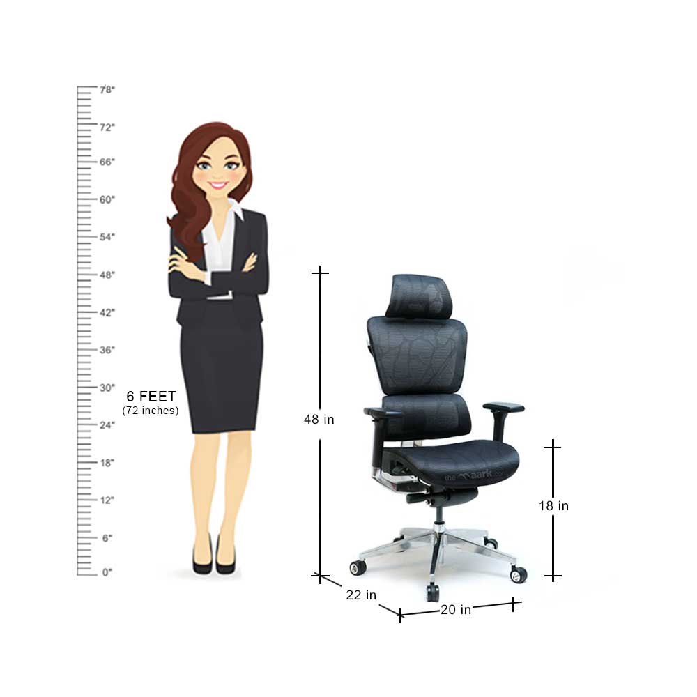 MAARK HIGH BACK OFFICE CHAIR INOX GL