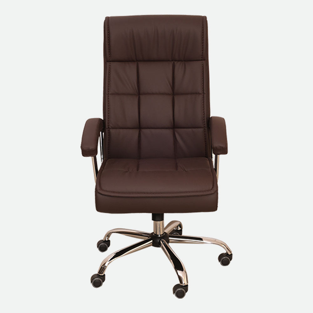 MAARK HIGH BACK OFFICE CHAIR XH - 9261 BROWN COLOUR SS