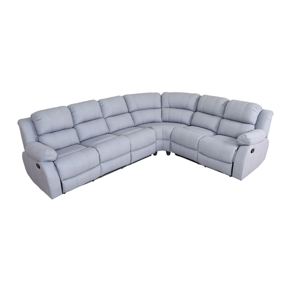 MAARK CORNER MANUAL RECLINER FABRIC SOFA 5 SEATER F211