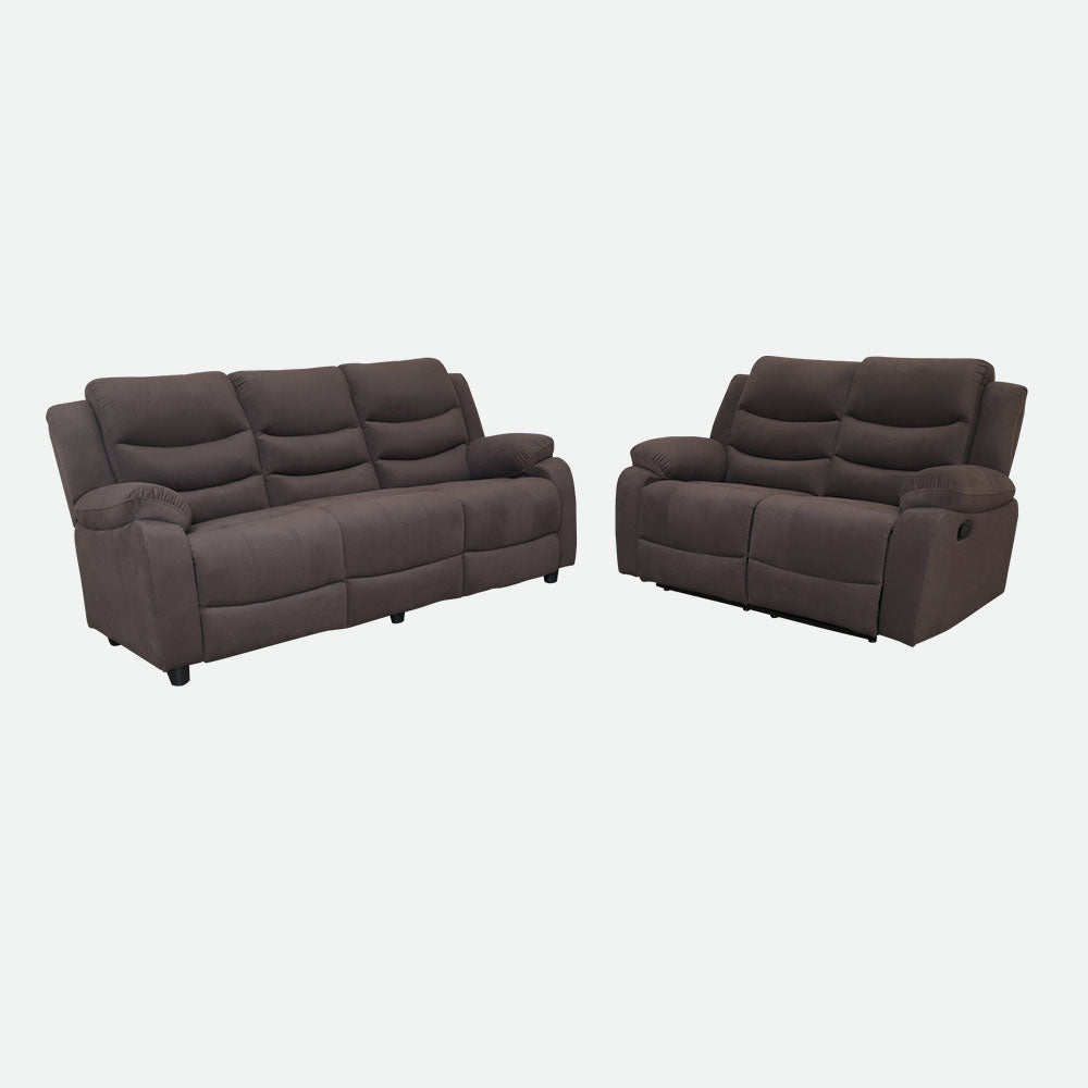 MAARK MANUAL RECLINER FABRIC SOFA SET (3+2R) MAGILCHI