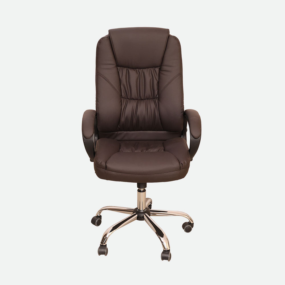MAARK HIGH BACK OFFICE CHAIR ES 024 BROWN SS