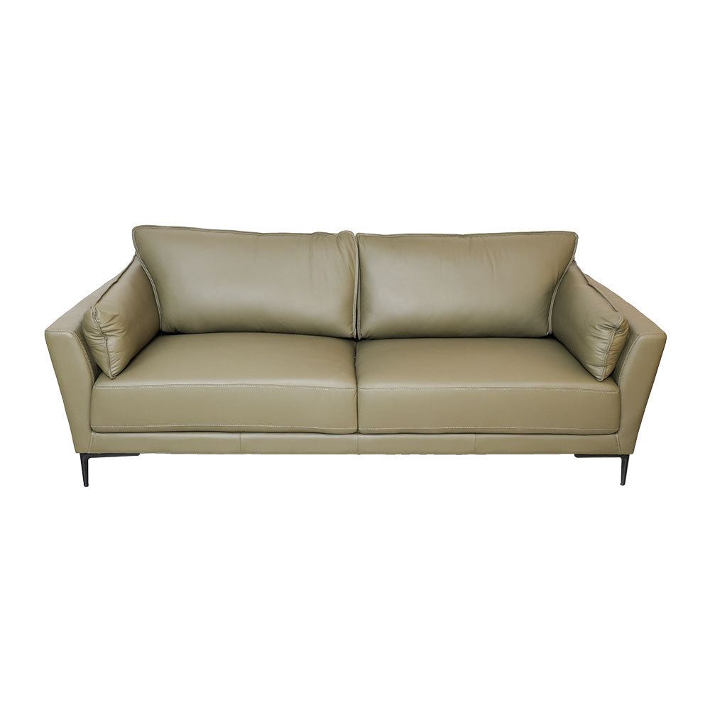 MAARK LEATHER SOFA SET (3+2) 6015 OLIVE GREEN ML