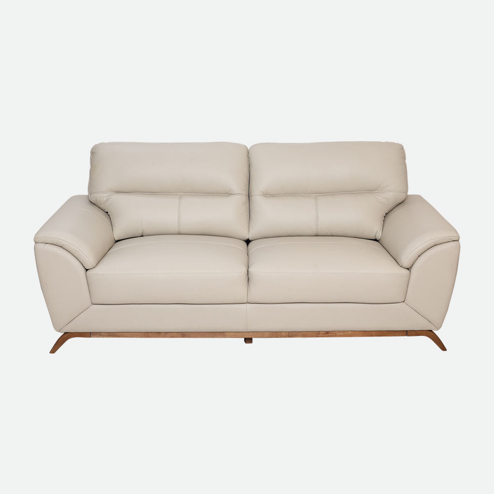 MAARK LEATHER SOFA SET (3+2+1) 9496 CREAM COLOUR HT