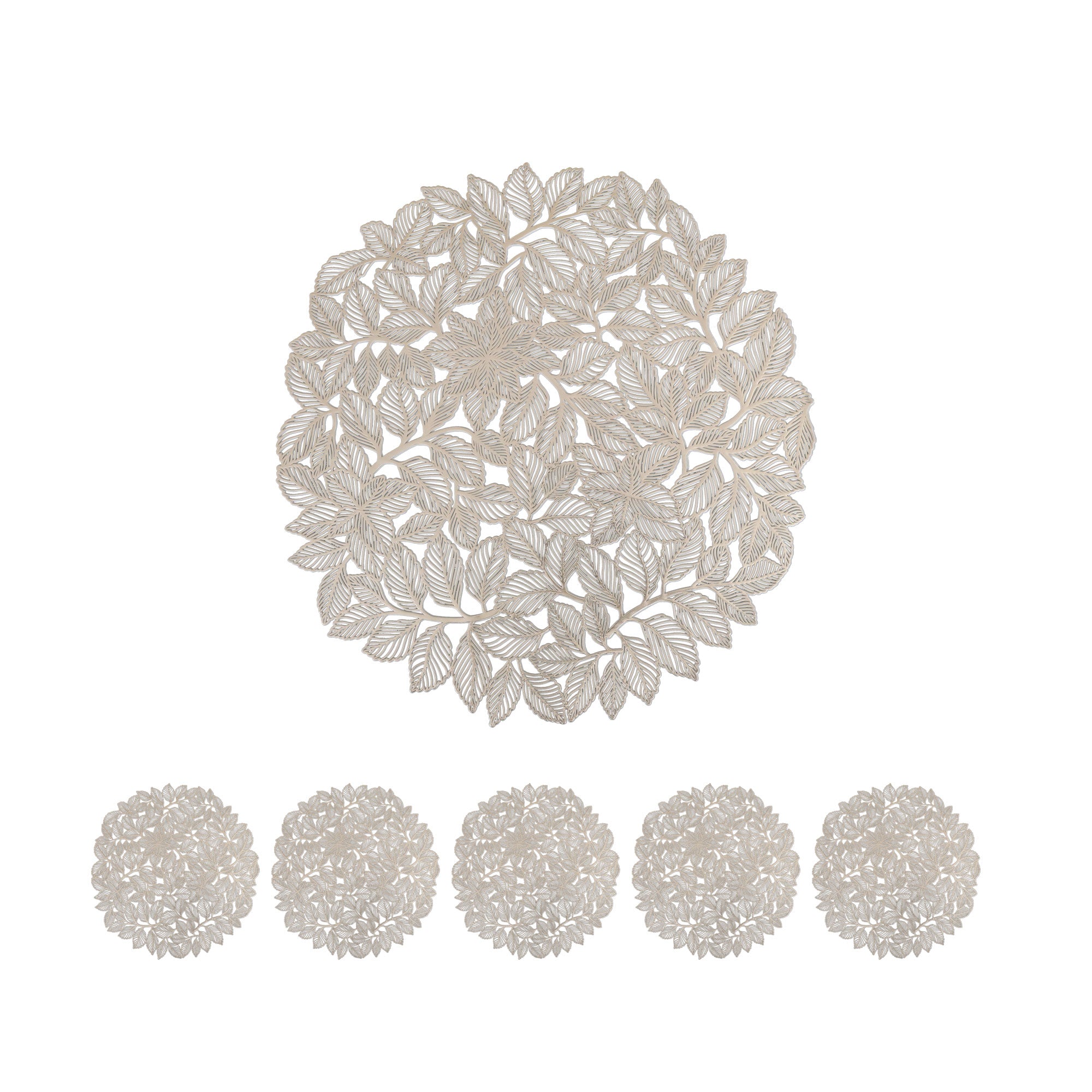 MAARK LEATHER PLACE MAT ROUND @18% CC