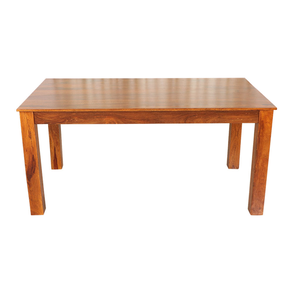 MAARK SHEESHAM WOOD 6SEATER DINING SET (5.25*3) 1105 NATURAL FINISH SV
