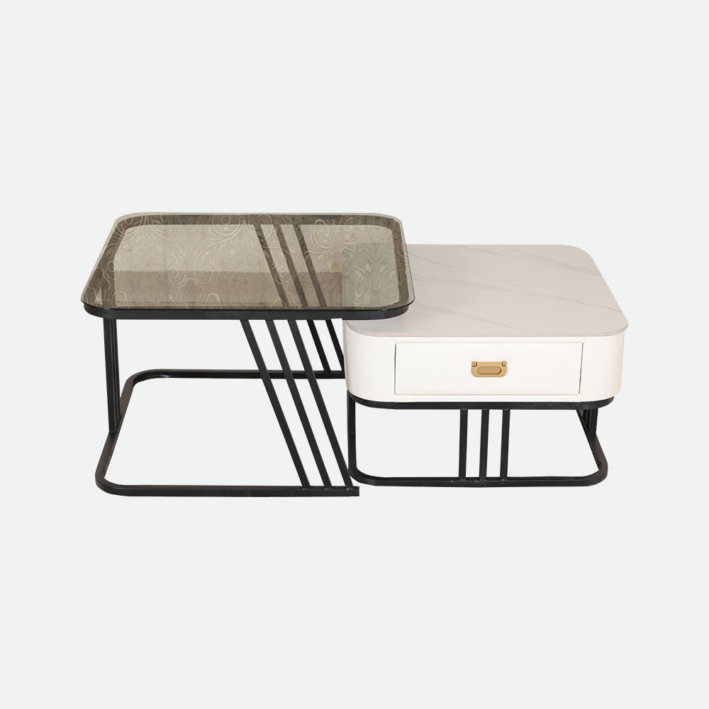 MAARK GLASS TOP COFFEE TABLE CJ-20 HT