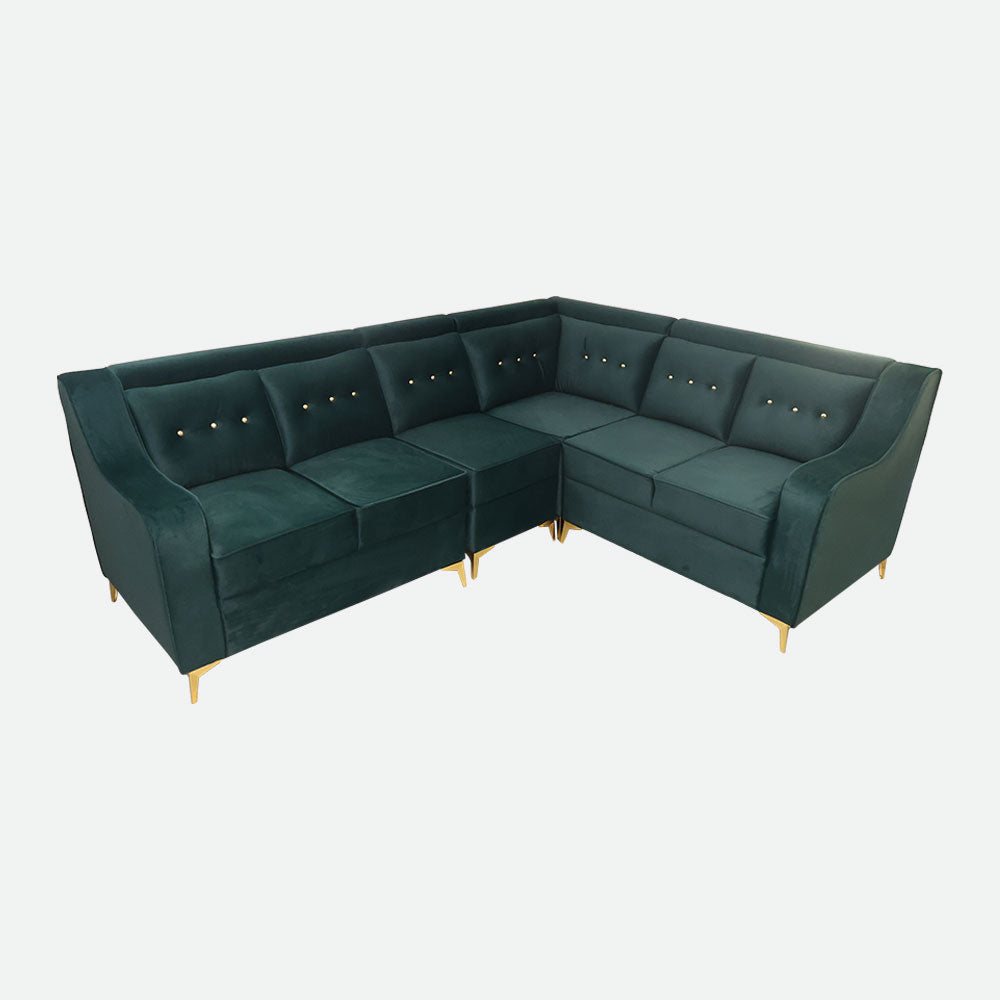 MAARK FABRIC CORNER SOFA 5 SEATER CLASSIC