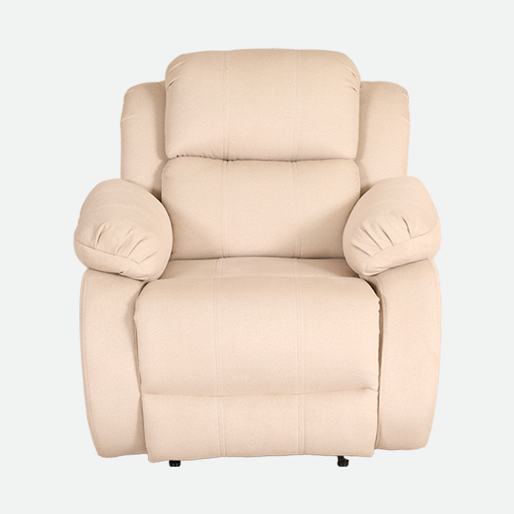 MAARK MANUAL RECLINER FABRIC SOFA SINGLE SEATER F211