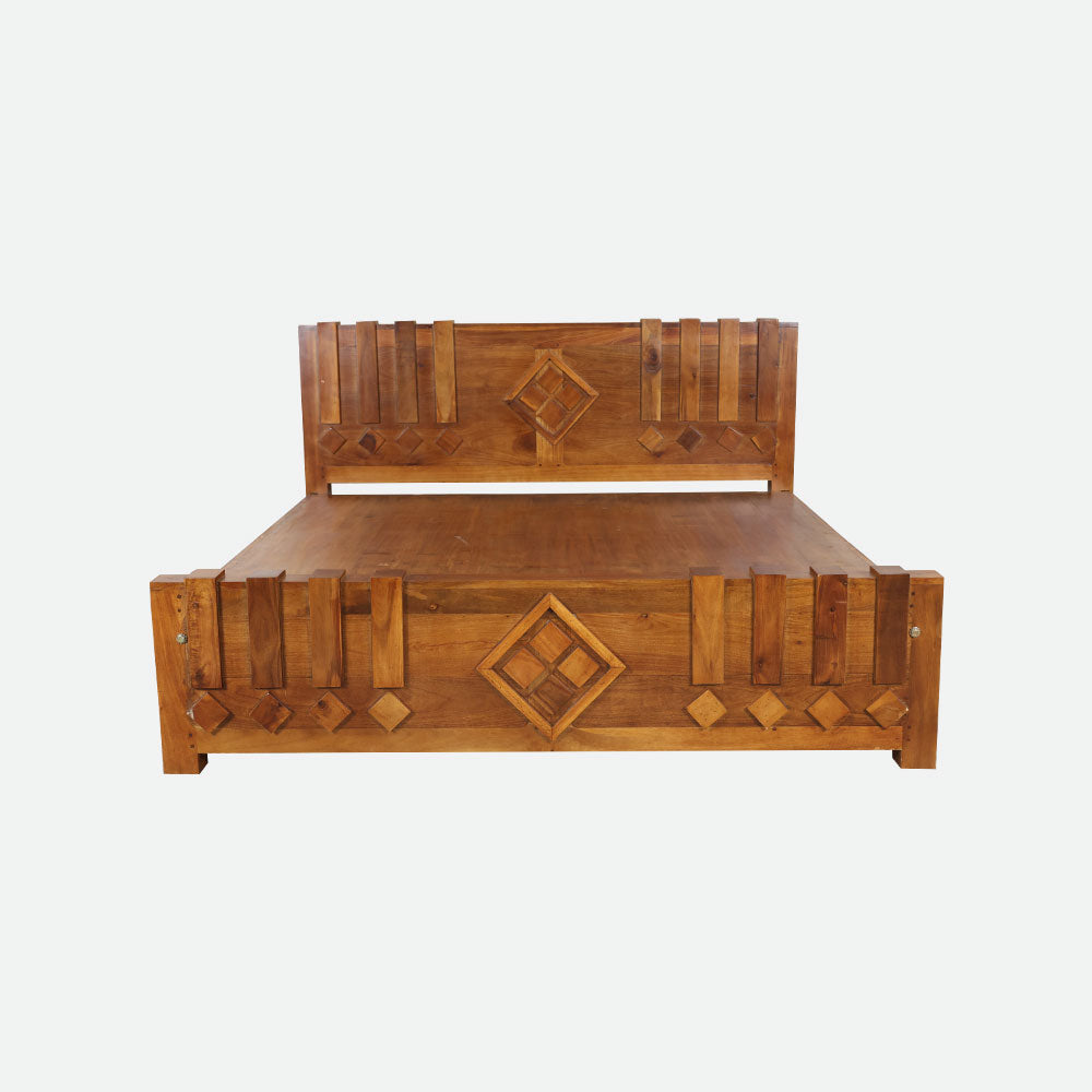 MAARK KING SIZE BED (6*6.25) AK-05 WCF