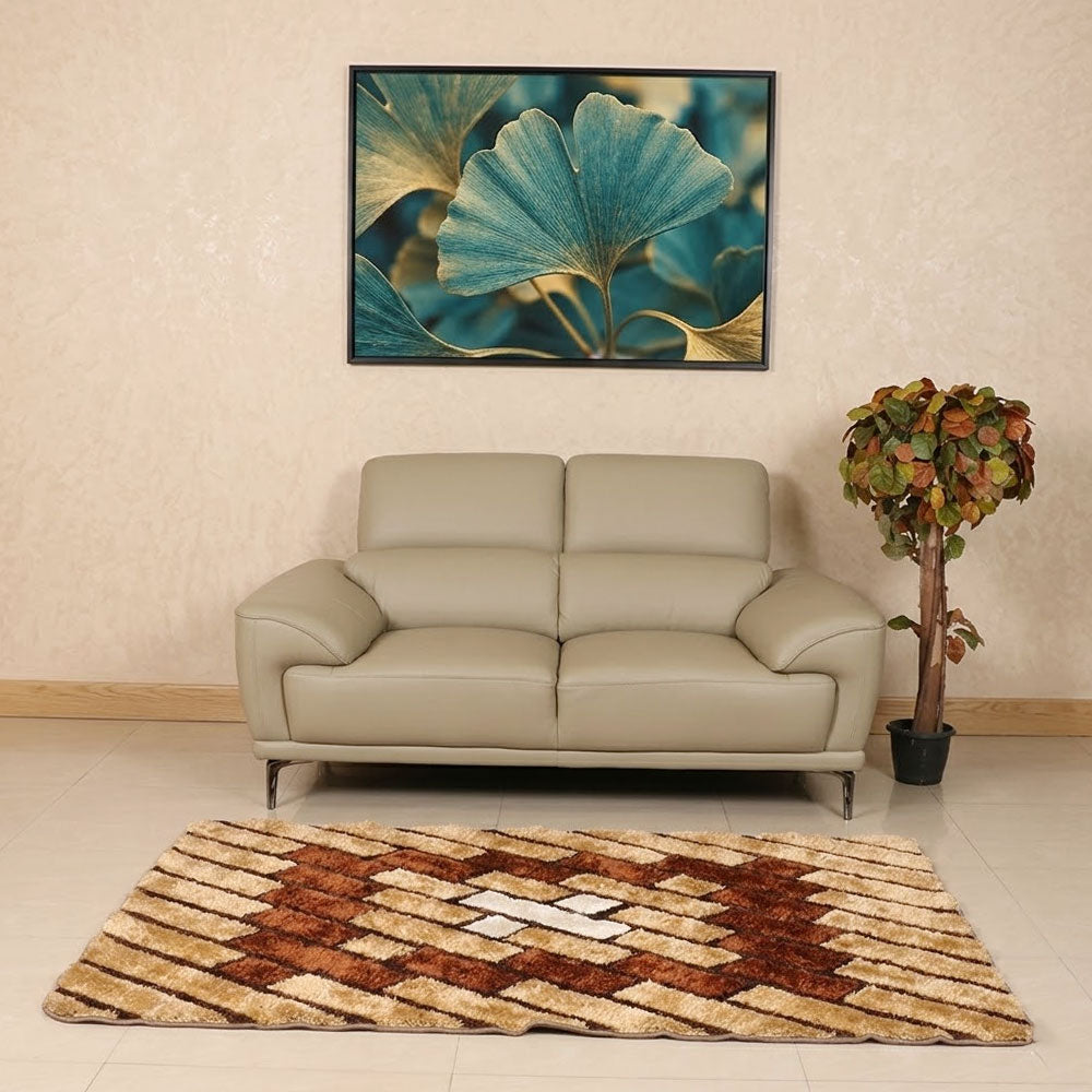 MAARK LEATHER TWO SEATER SOFA 7079 MOCHA COLOUR HT