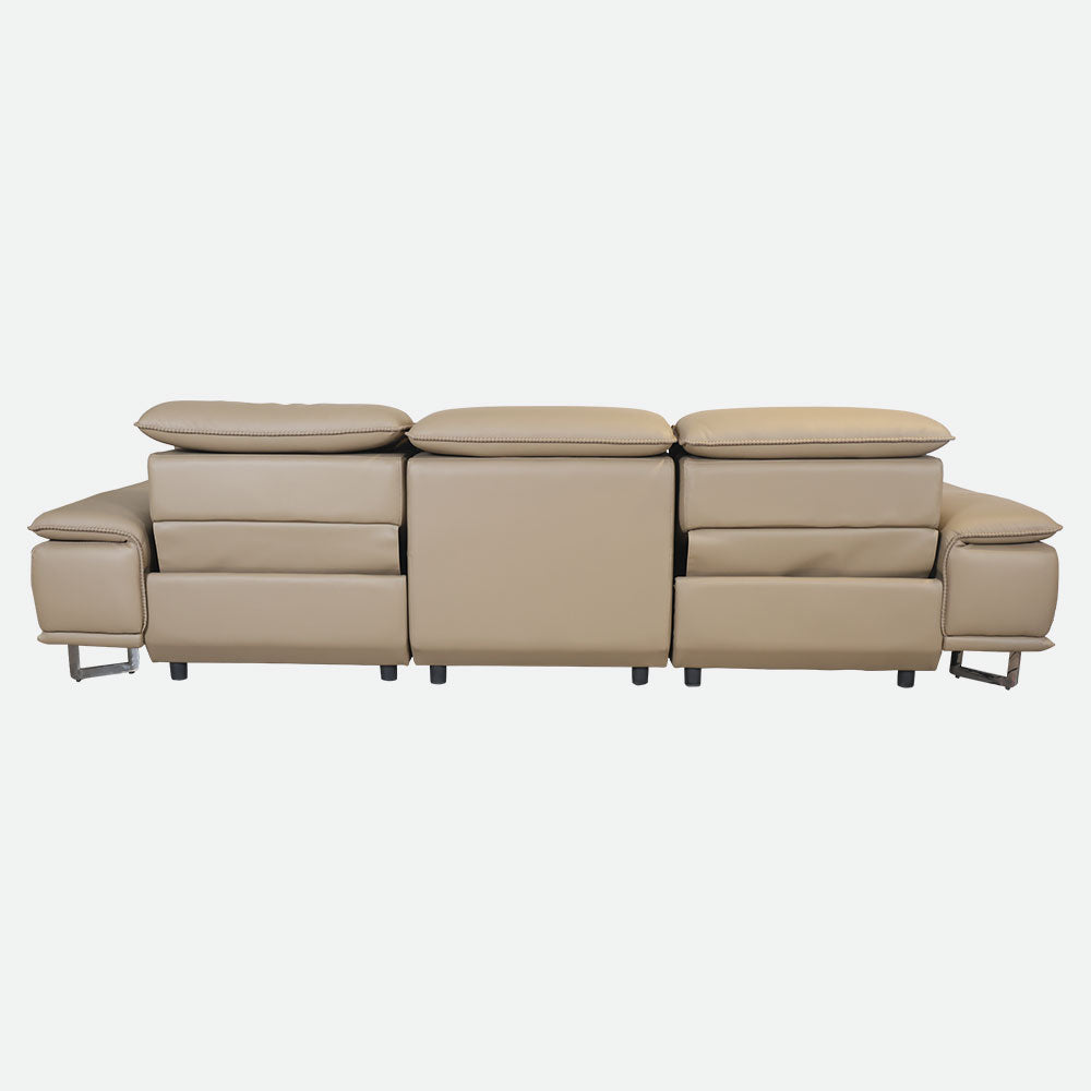 MAARK MOTORIZED RECLINER LEATHER SOFA SET (3R+2R) 2310 CAPPUCINO COLOUR HT