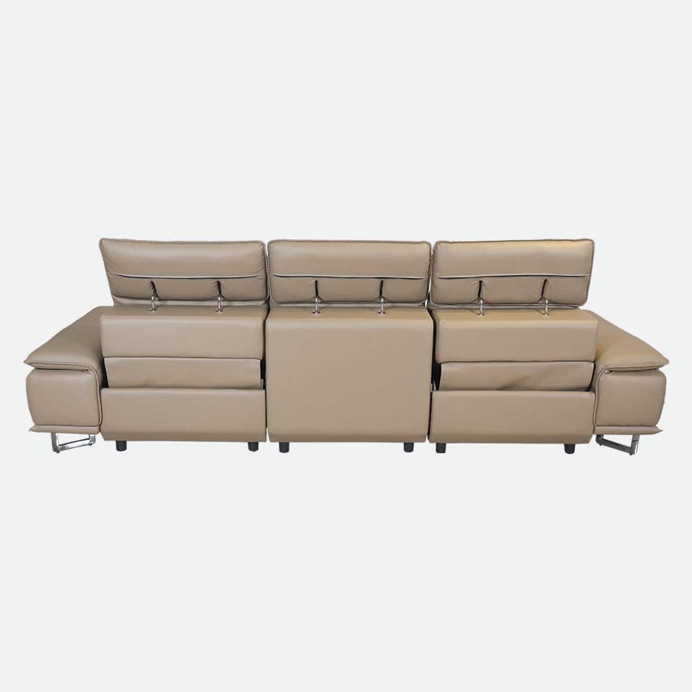 MAARK MOTORIZED RECLINER LEATHER SOFA SET (3R+2R) 2310 CAPPUCINO COLOUR HT