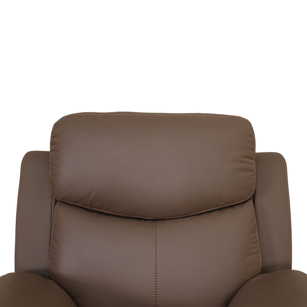 MAARK MOTORIZED RECLINER LEATHER SOFA SET (3R+2R+1R) 1406-CAMEL HT