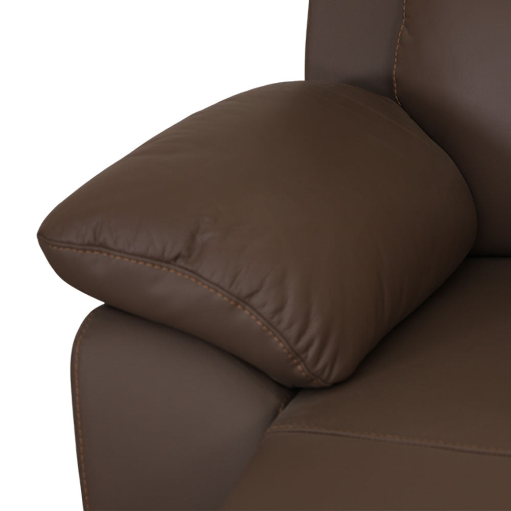 MAARK MOTORIZED RECLINER LEATHER SOFA SET (3R+2R+1R) 1406-CAMEL HT