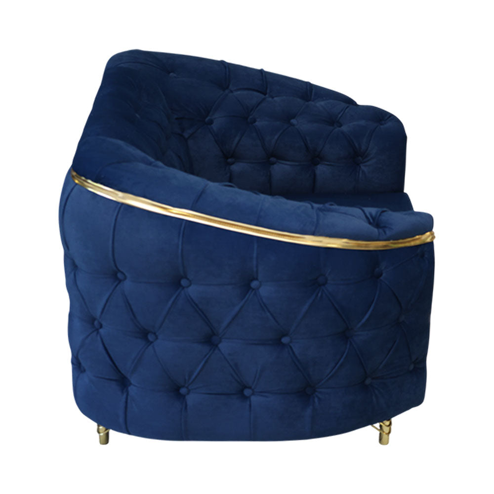 MAARK FABRIC SOFA SET (3+1+1) LUX BLUE COLOUR