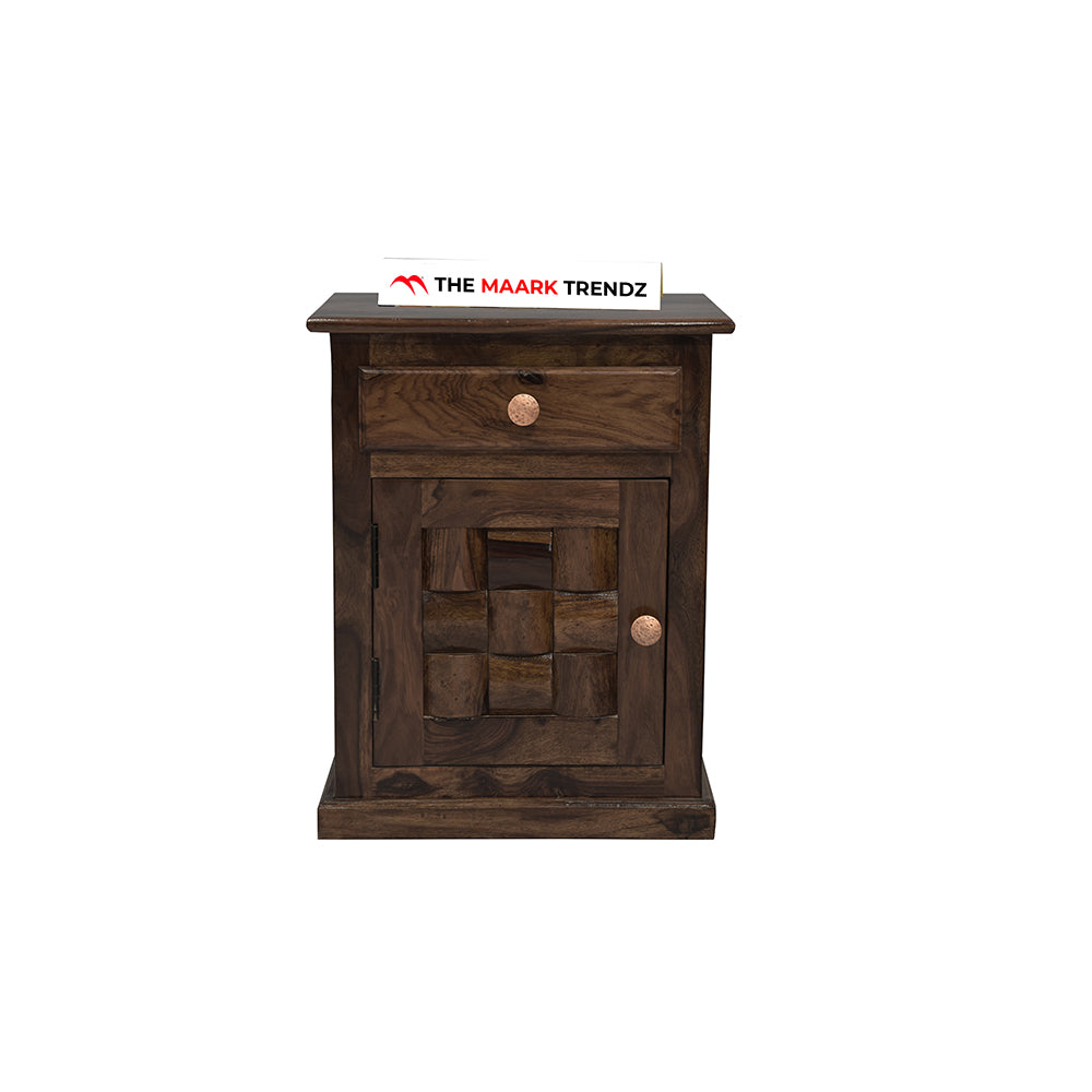 MAARK SHEESHAM WOOD NIGHT STAND 7516 STONE FINISH SV