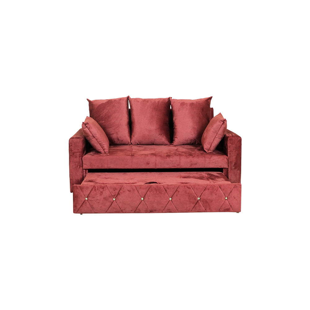 MAARK SOFA CUM BED KIA RED COLOUR