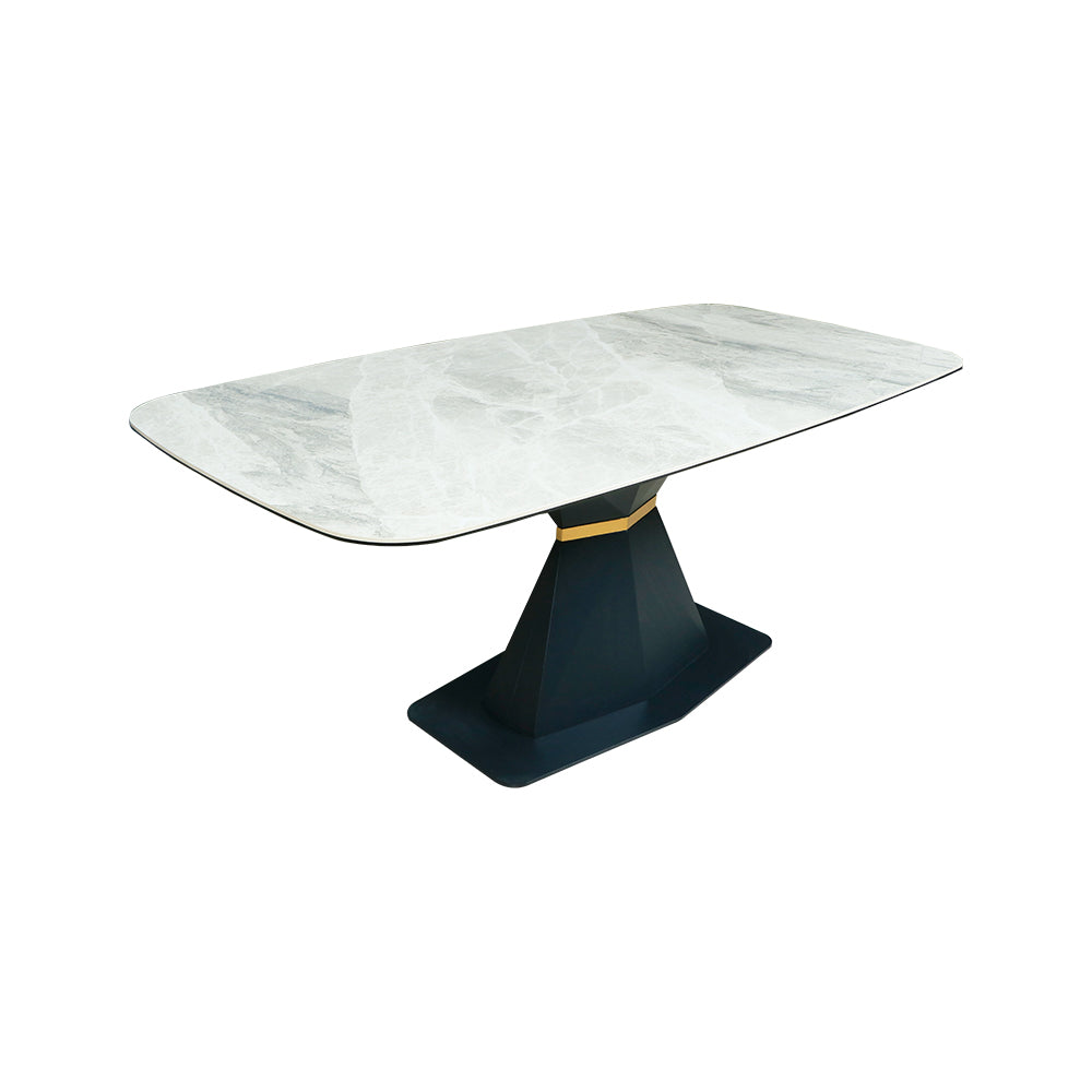 MAARK MARBLE TOP 6 SEATER DINING SET DT708-Y35 HT