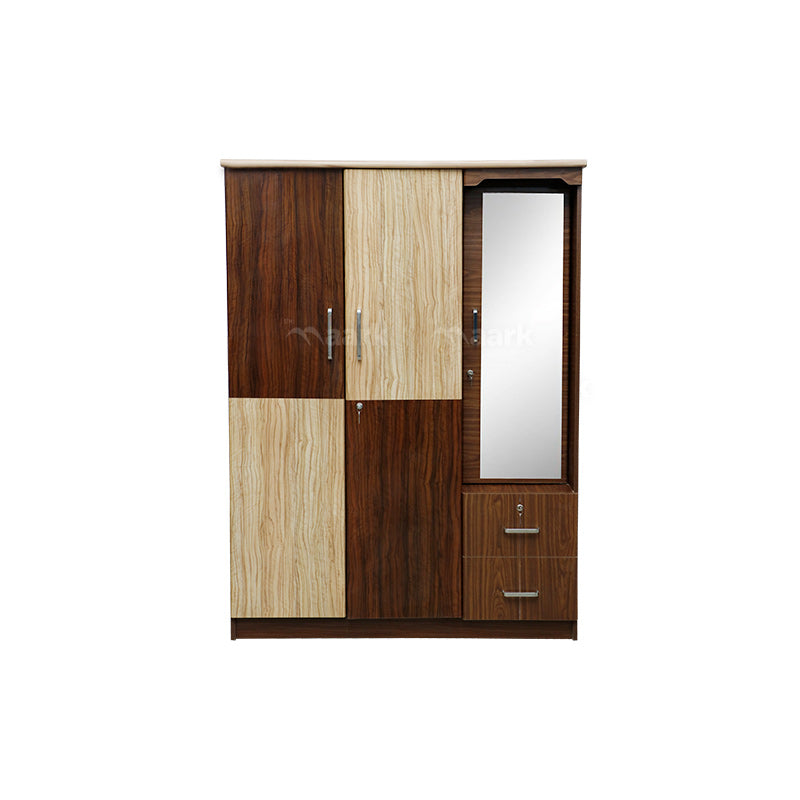 MAARK 3 DOOR WARDROBE PF WITH DRESSER