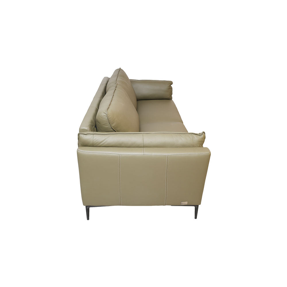 MAARK LEATHER SOFA SET (3+2) 6015 OLIVE GREEN ML