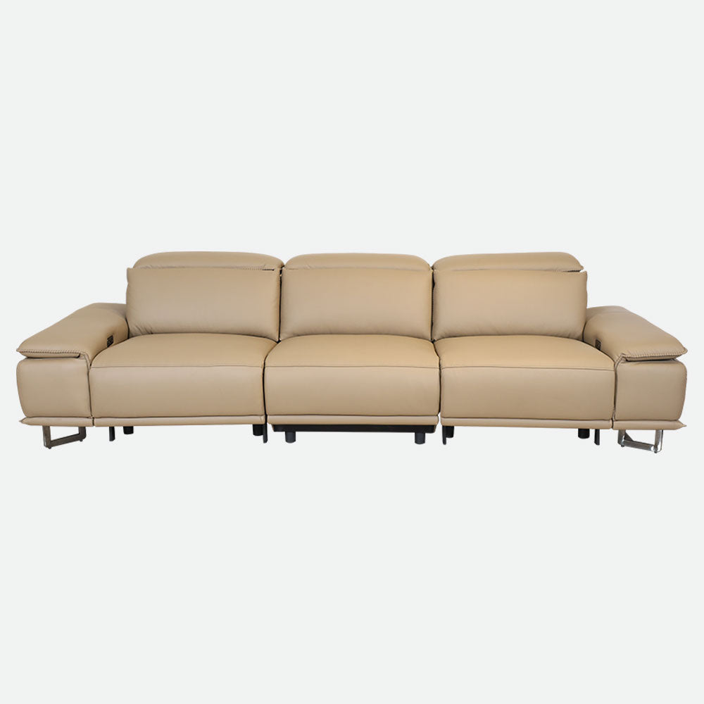MAARK MOTORIZED RECLINER LEATHER SOFA SET (3R+2R) 2310 CAPPUCINO COLOUR HT