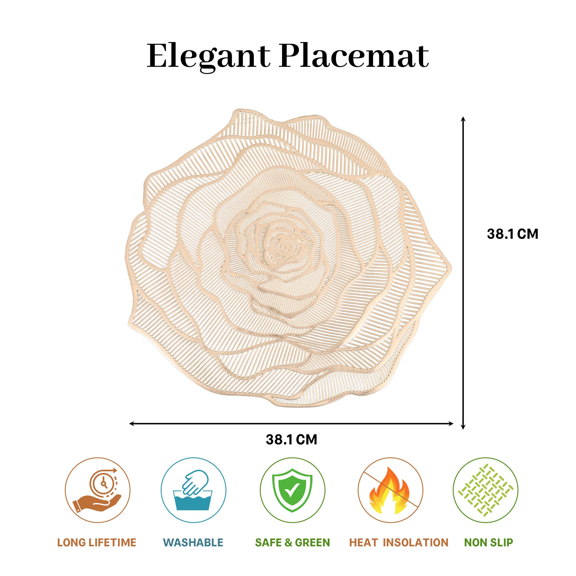 MAARK LEATHER PLACE MAT ROUND @18% CC